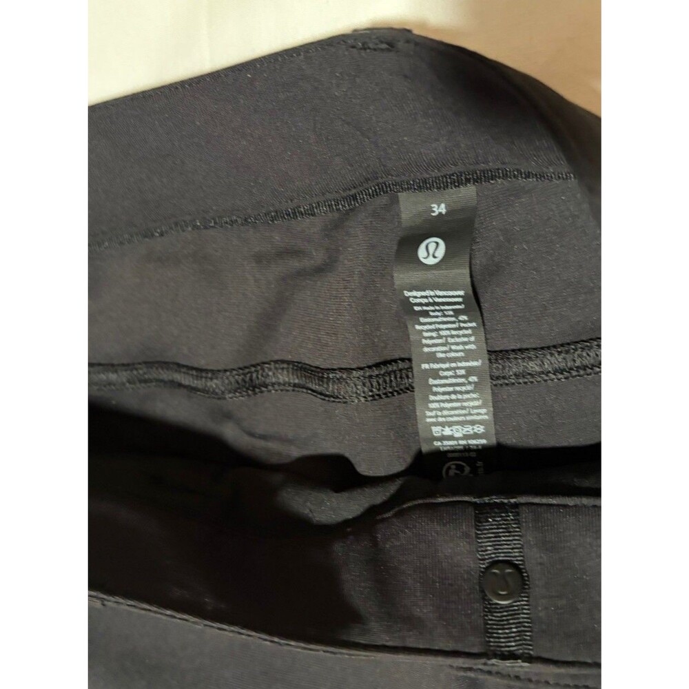 Lululemon ABC Slim Fit 5 Pocket Pant Warpstreme Black Men’s Size 34x30 - Picture 3 of 5